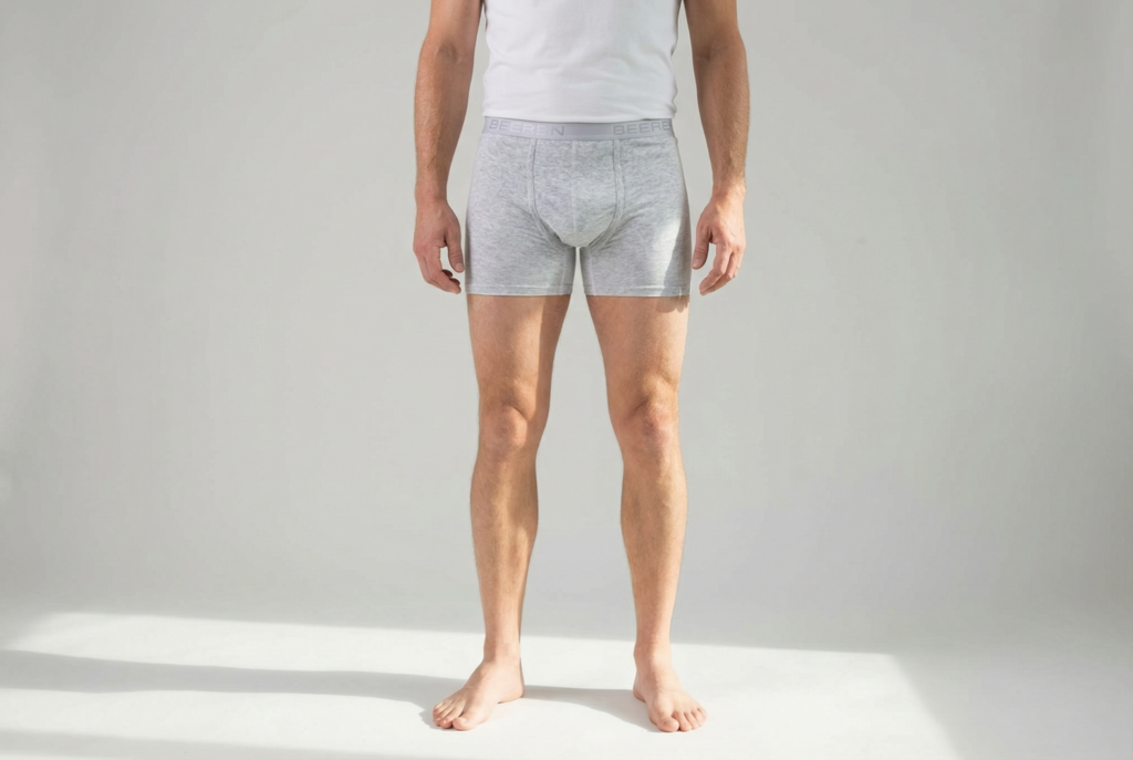 Beeren Heren Boxershort Met Gulp L-Grijs voordeelpack - gedragen