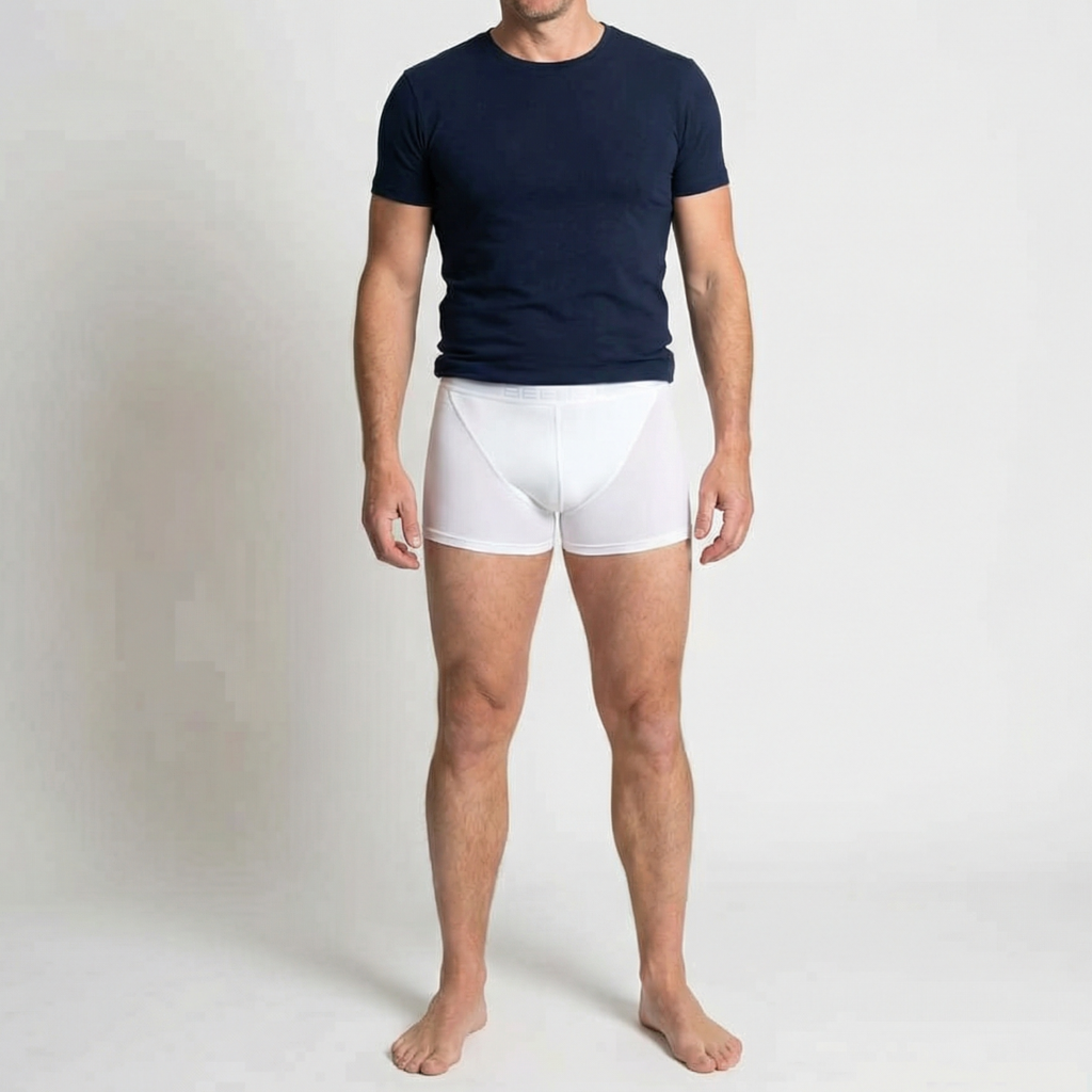 Beeren Heren Boxershort Young Wit voordeelpack - gedragen