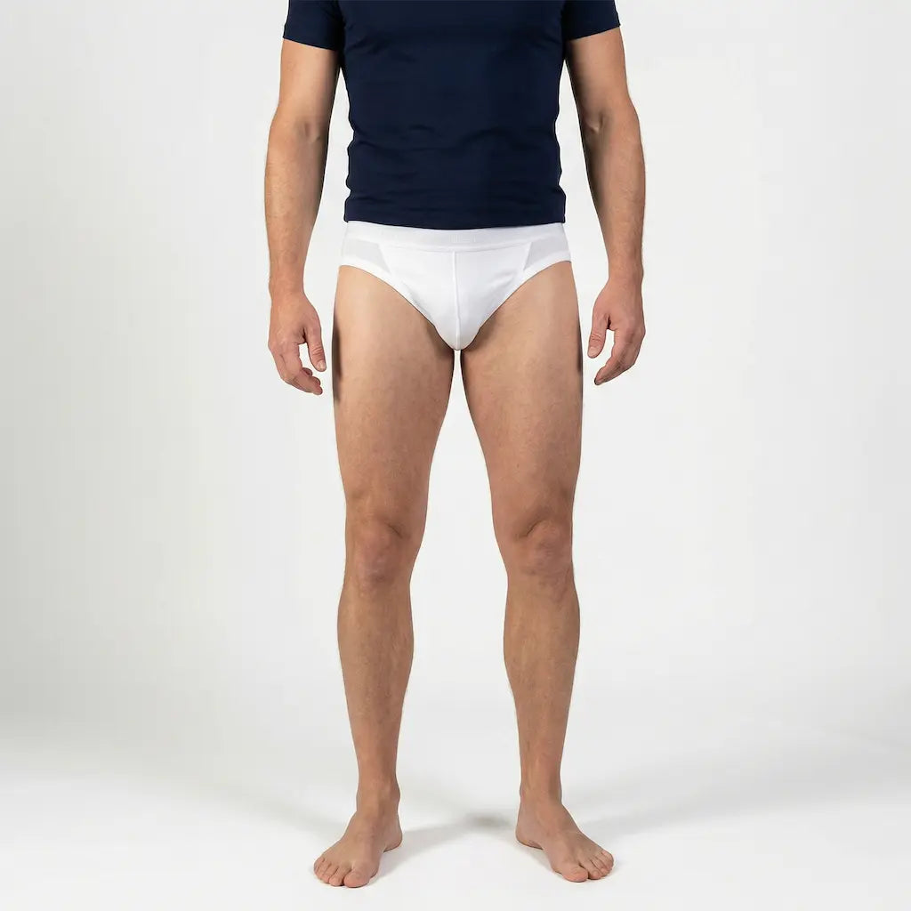Beeren Heren Sportslip Zonder Gulp Comfort Feeling Wit Mega Voordeelpack - gedragen