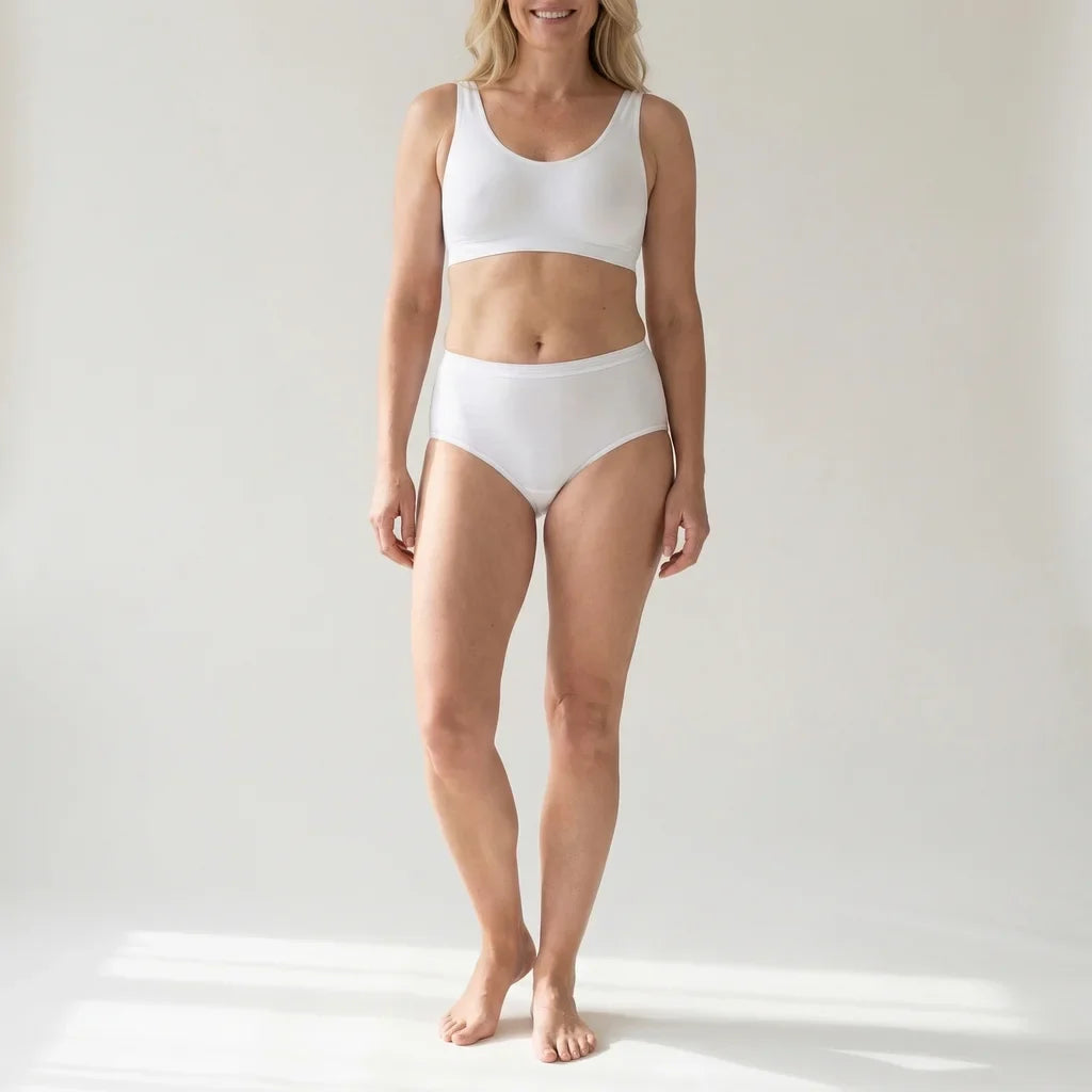 Beeren Dames Midislip Comfort Feeling Wit Mega Voordeelpack - gedragen