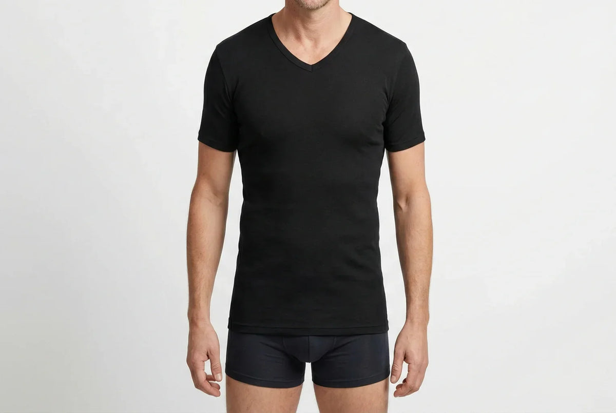 Beeren Heren T-Shirt Extra Lang M3000 Marine Mega voordeelpack - gedragen