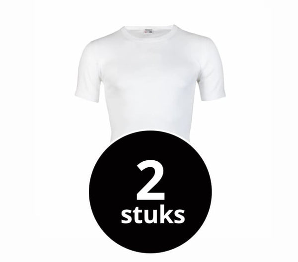Beeren Heren T-Shirt M3000 Wit 2-Pack