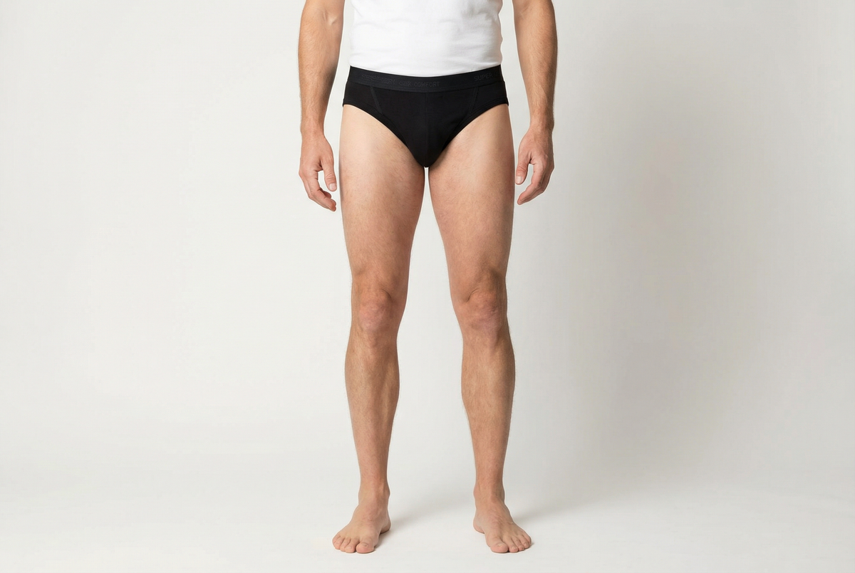Beeren Heren Sportslip Zonder Gulp Comfort Feeling Zwart Mega Voordeelpack - gedragen