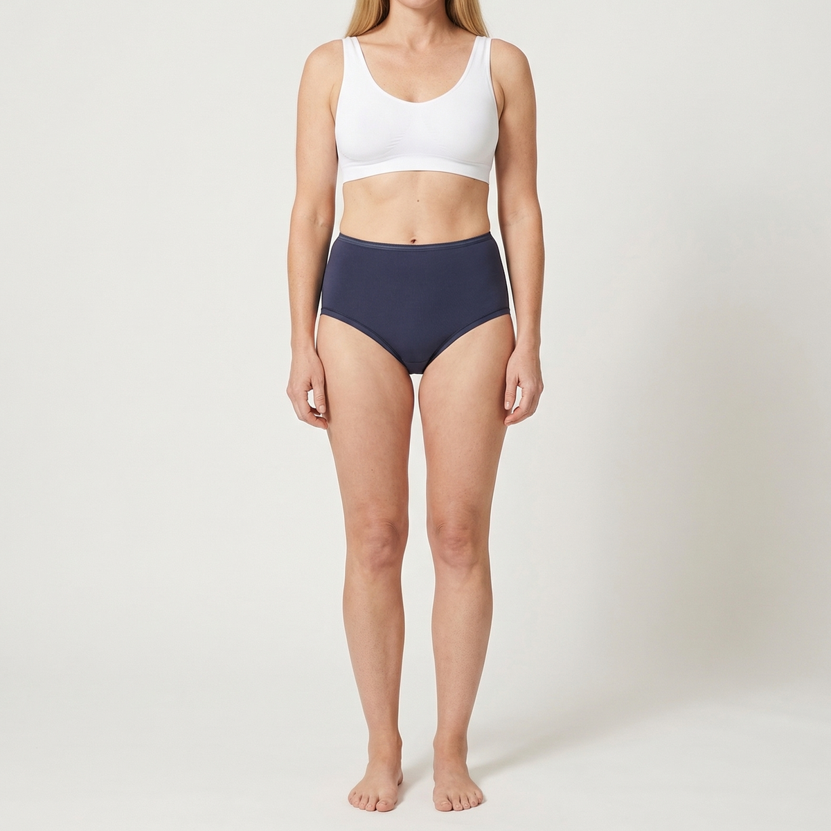 Beeren Dames Maxislip Elegance Donkerblauw 2-Pack - gedragen