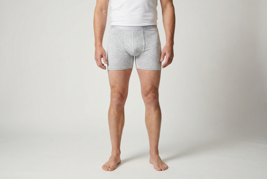 Beeren Heren Boxershort Roger Licht Grijs 2-Pack - gedragen