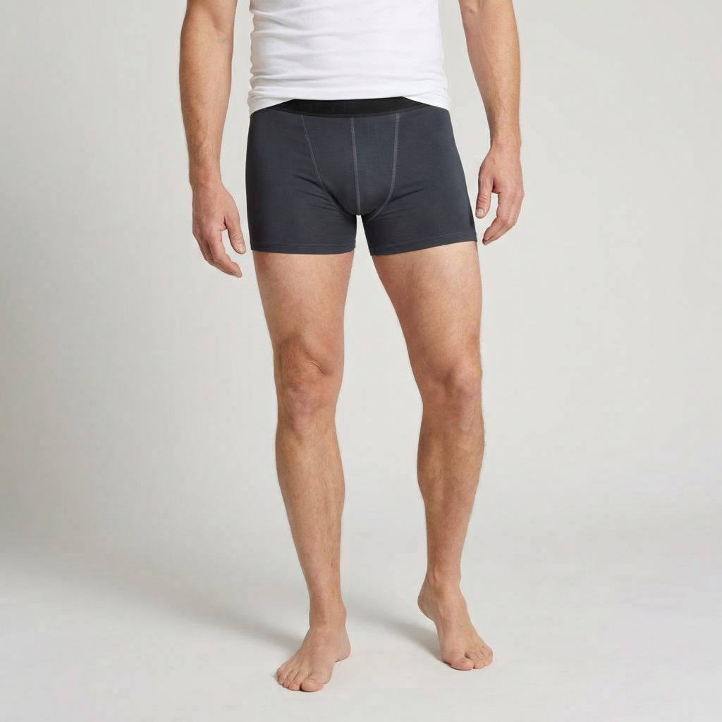 Beeren Heren Boxershort Young Sven Antraciet 2-Pack - gedragen