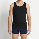 Beeren Heren Singlet Green Comfort Zwart 2-Pack - gedragen