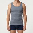 Beeren Heren Singlet M3000 Donkergrijs voordeelpack - gedragen