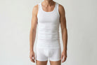 Beeren Heren Singlet M3000 Wit voordeelpack - gedragen