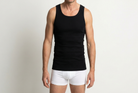 Beeren Heren Singlet M3000 Zwart Voordeelpack - gedragen