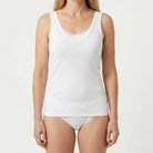 Beeren Dames Hemd Angela Wit 2-Pack - gedragen