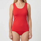 Beeren Dames Hemd Elegance Donkerrood 2-Pack - gedragen