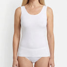Beeren Dames Hemd Elegance Wit 2-Pack - gedragen