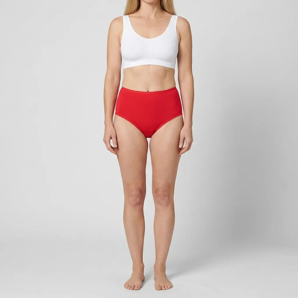 Beeren Dames Maxislip Elegance Rood Mega Voordeelpack - gedragen