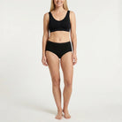 Beeren Dames Midislip Comfort Feeling Zwart 2-Pack - gedragen