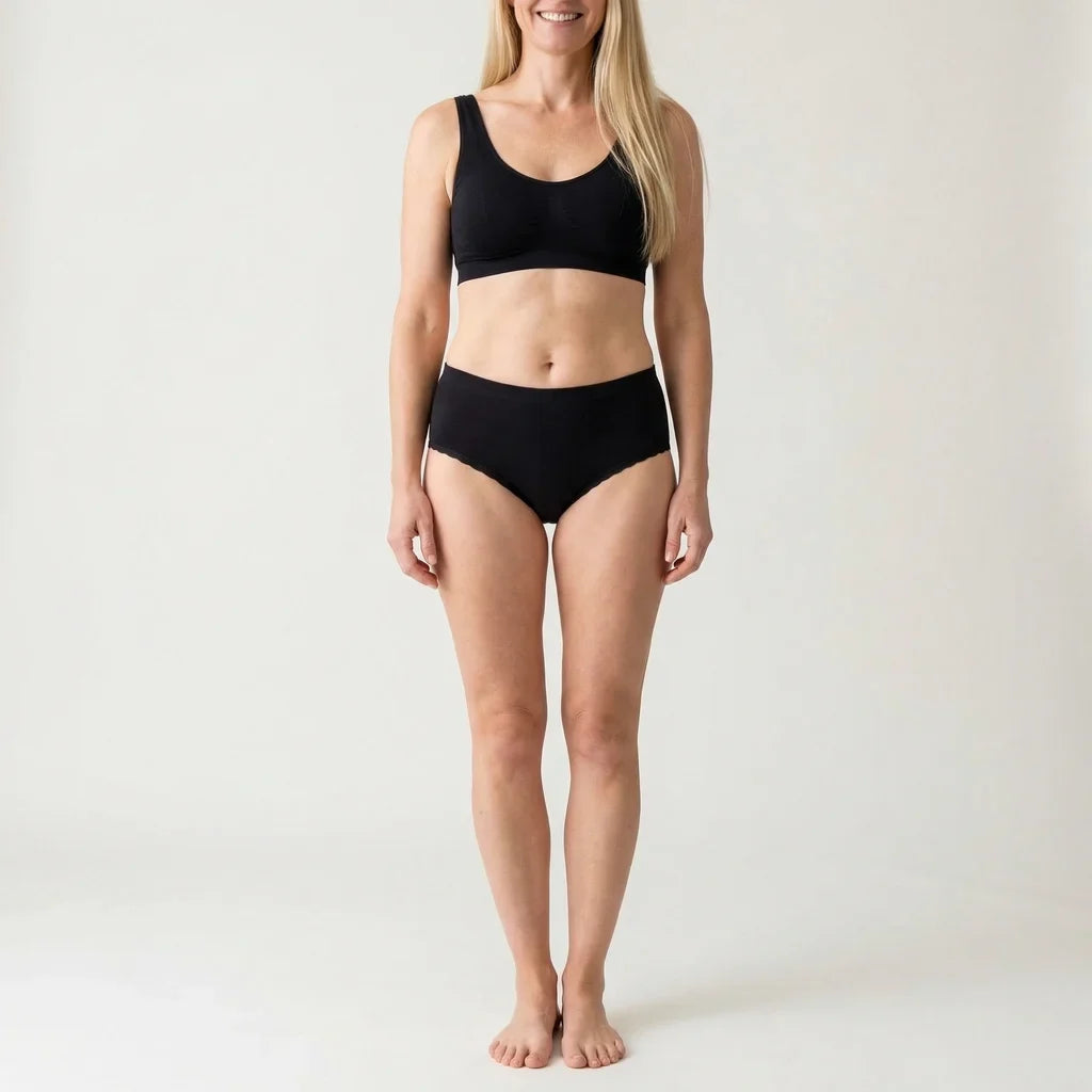 Beeren Dames Tailleslip Belinda Zwart Mega Voordeelpack - gedragen