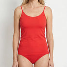 Beeren Dames Top Elegance Rood 2-Pack - gedragen