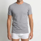 Beeren Heren T-Shirt M3000 Grijs 2-Pack - gedragen