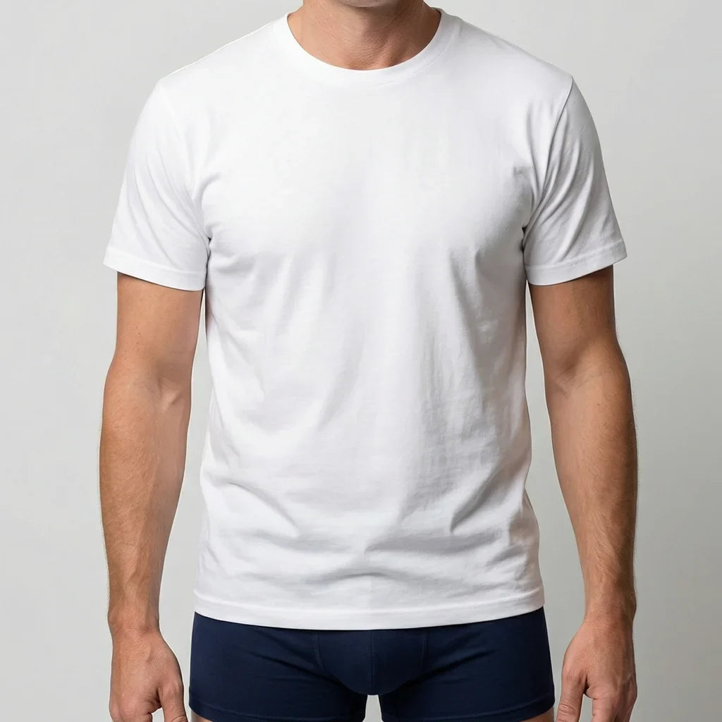 Beeren Unisex Thermo Shirt Col Lange Mouw Marine - gedragen